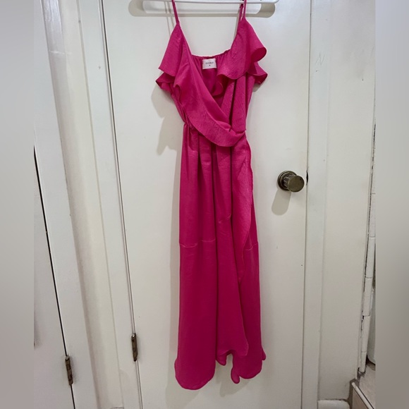 Pink long dress. Day dress- beach dress - Picture 2 of 2